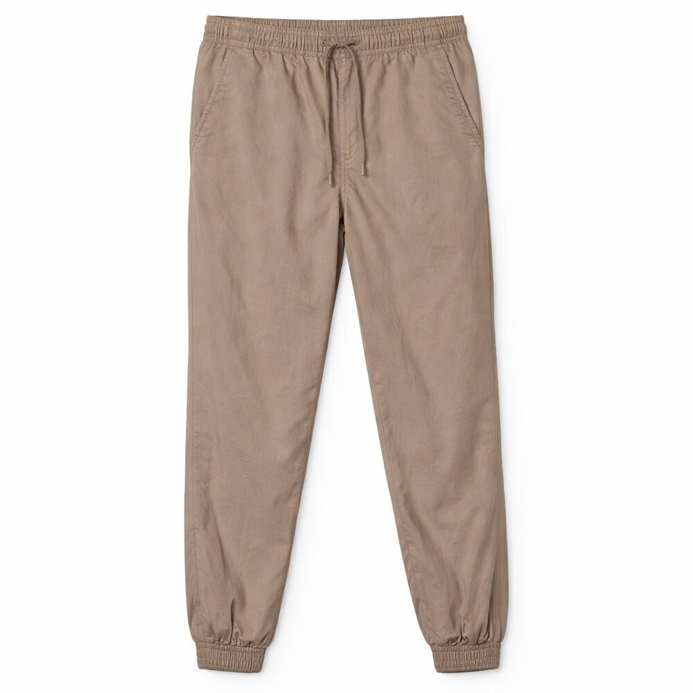 Beverly Hills Polo Club Men’s Jogger Pants | Small | Khaki Tan 100% Cotton